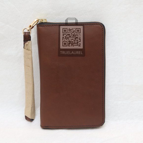 NEW BROWN Travel Wallet Chiaroscuro - Picture 6 of 13